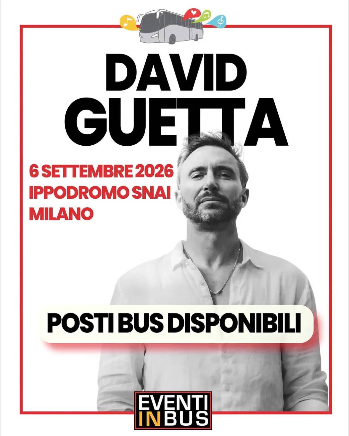 Locandina David Guetta 2026 a Milano (Milano)