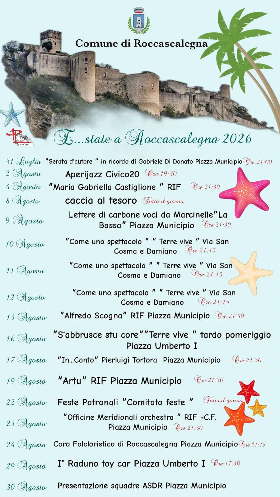 Locandina In...Canto – Pierluigi Tortora 2026 a Roccascalegna (Chieti)
