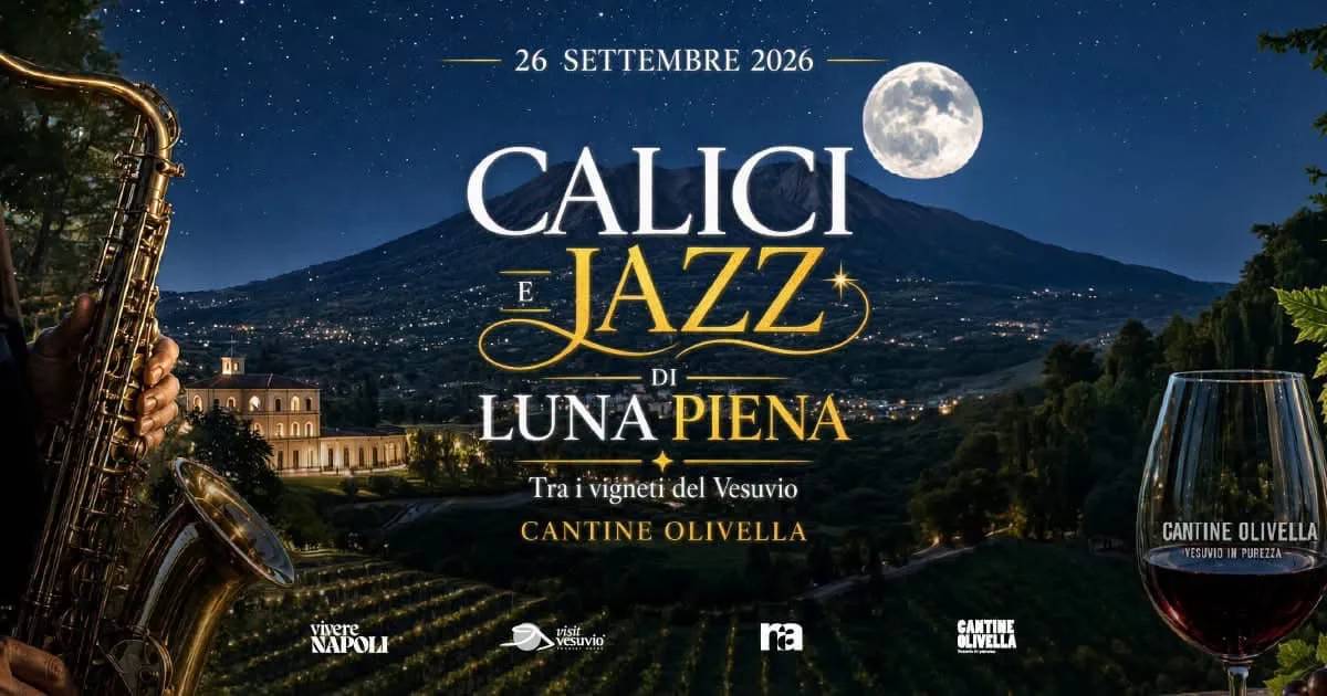 Locandina Calici e Jazz di Luna Piena 2026 a Napoli (NA)