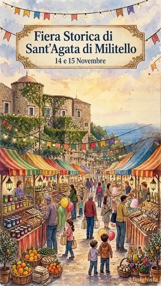 Locandina Fiera Storica di Sant'Agata di Militello 2026 a Sant'Agata di Militello (Messina)