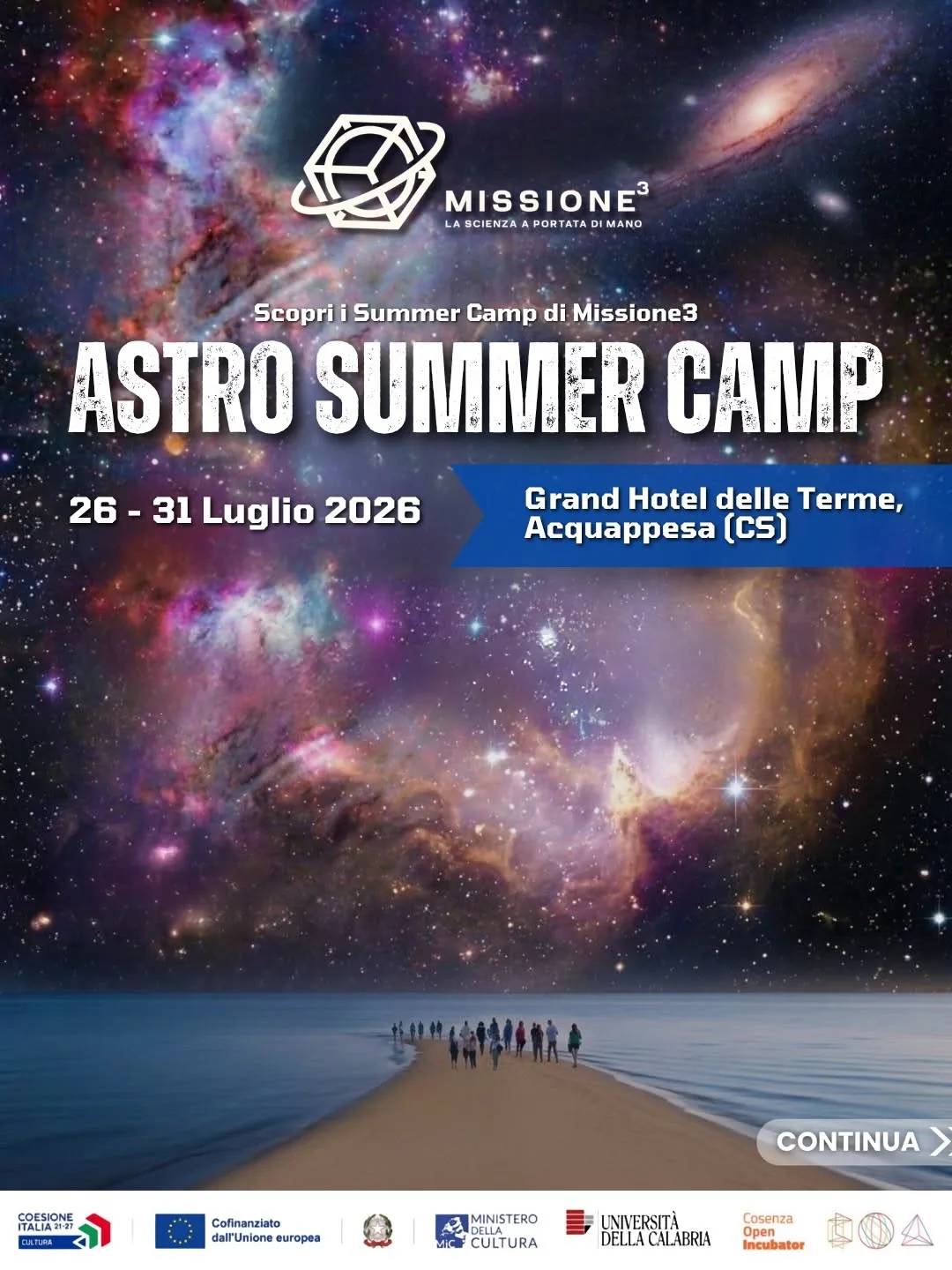 Locandina Astro Summer Camp 2026 a Acquappesa (Cosenza)