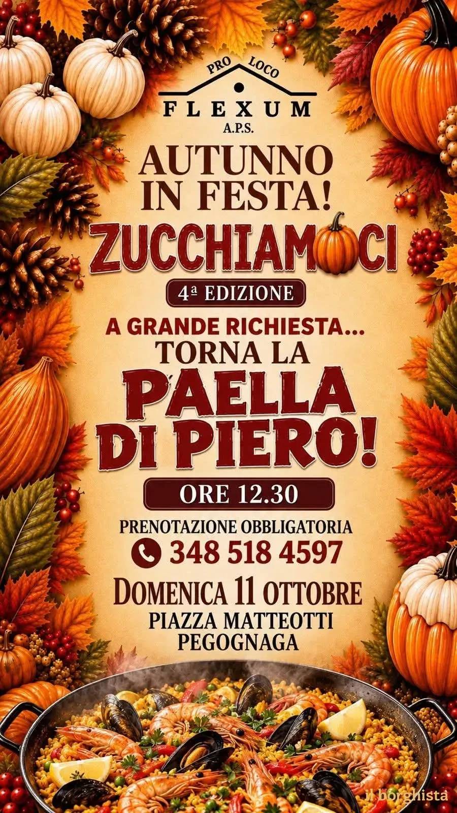 Locandina 4ª Edizione Autunno in Festa! Zucchiamoci 2026 a Pegognaga (Mantova)