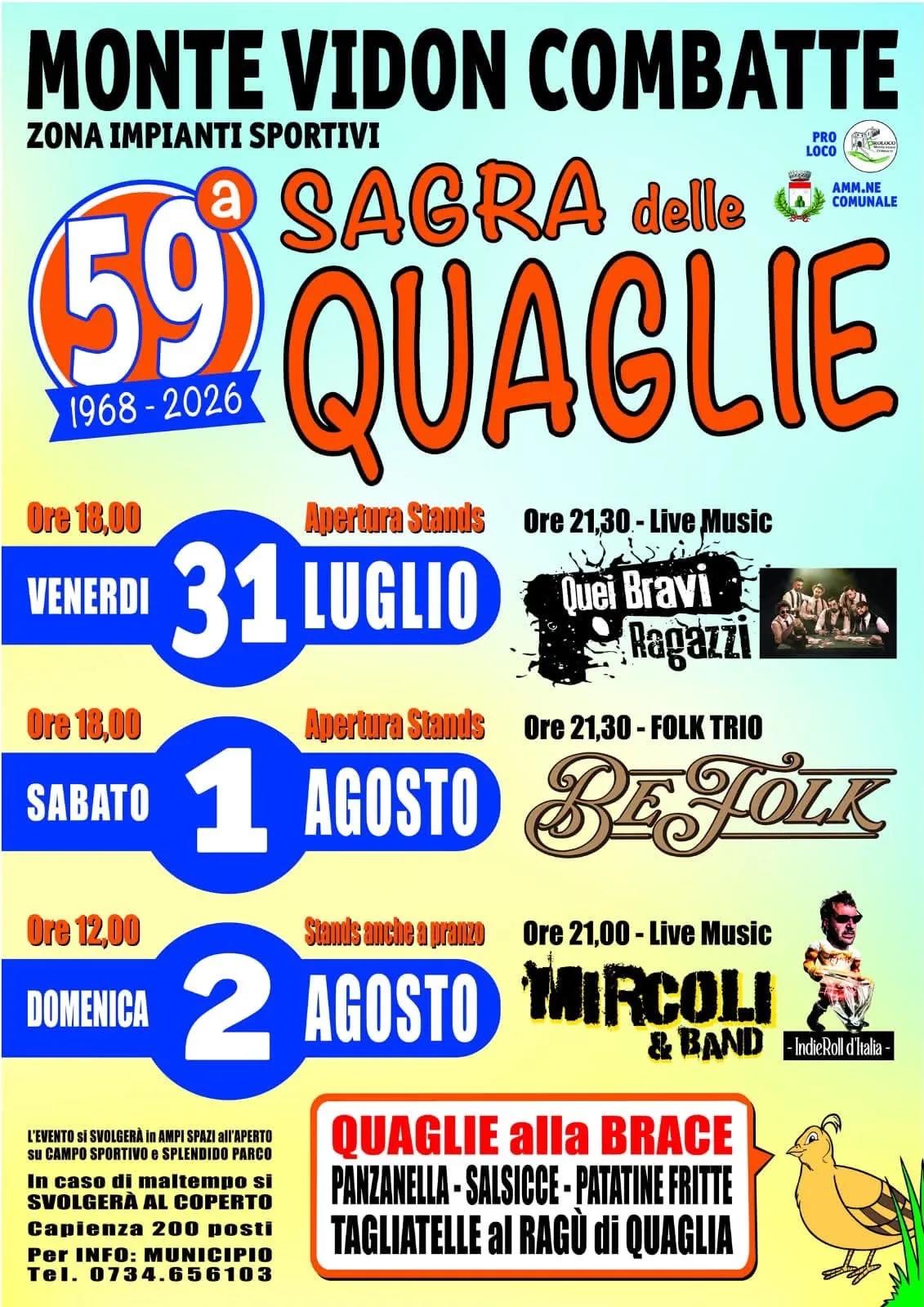 Sagra delle Quaglie — Monte Vidon Combatte