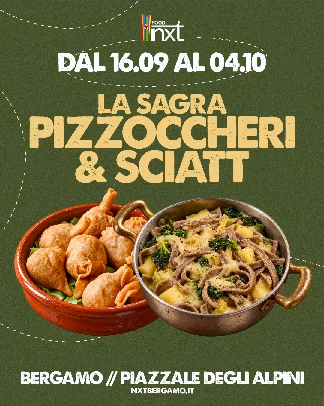 Locandina La Sagra Pizzoccheri & Sciatt 2026 a Bergamo (Bergamo)