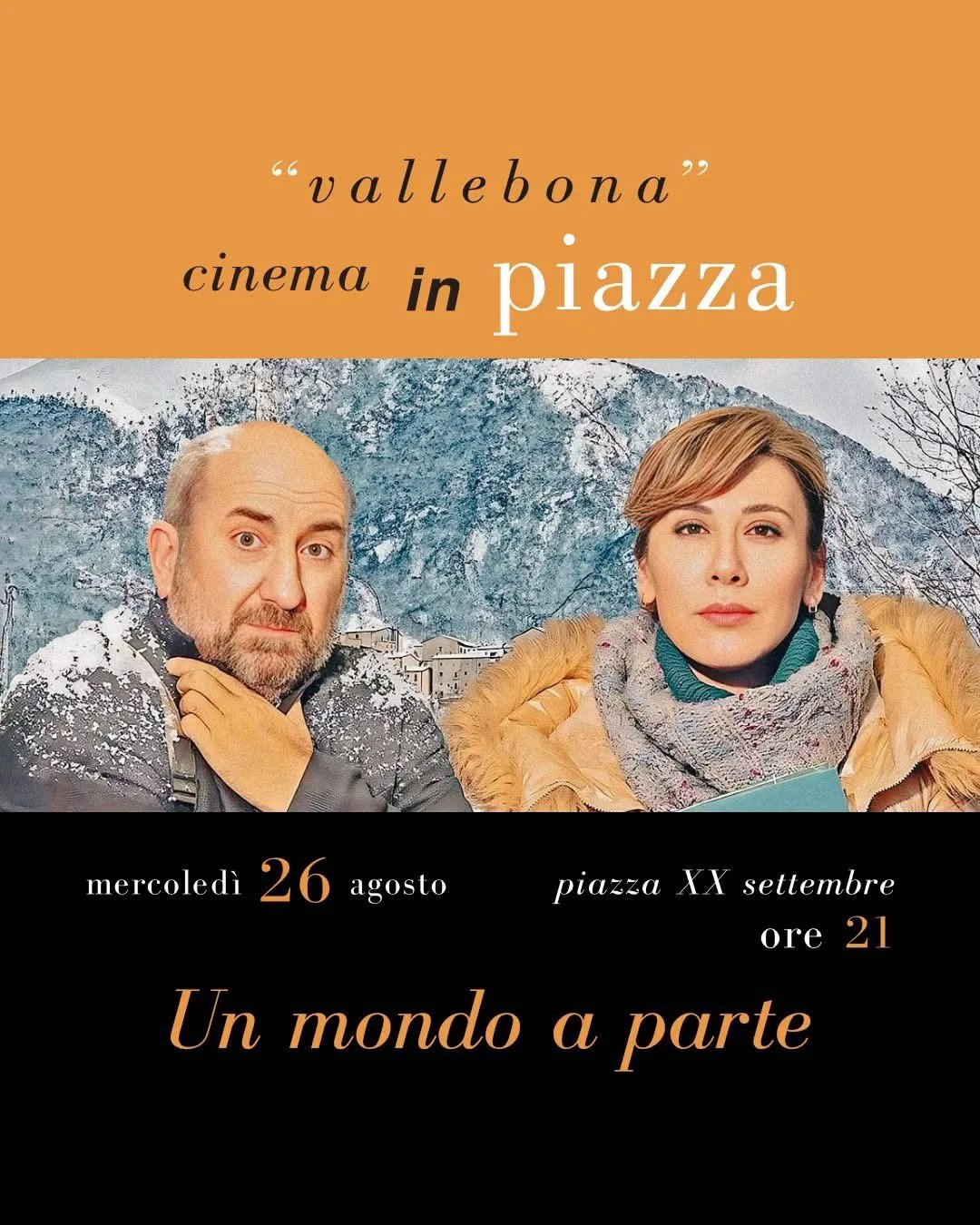 Locandina Cinema in piazza: Un mondo a parte 2026 a Vallebona (Imperia)