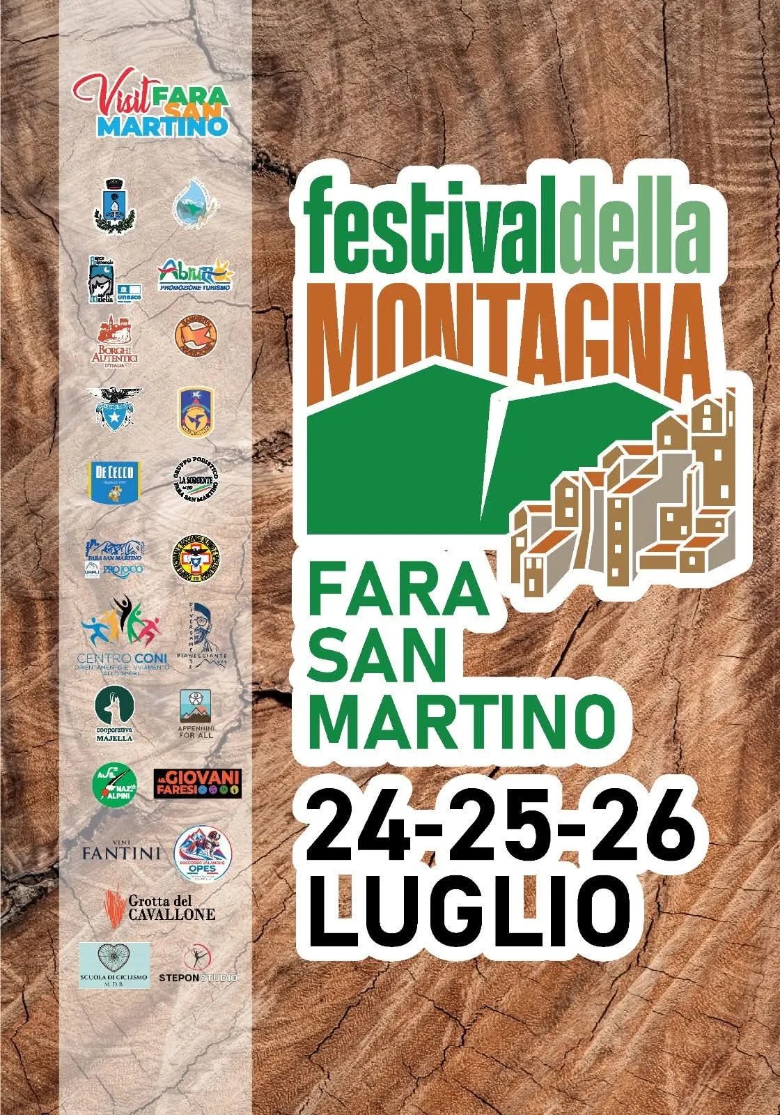 Locandina Festival della Montagna Fara San Martino 2026 a Fara San Martino (Chieti)