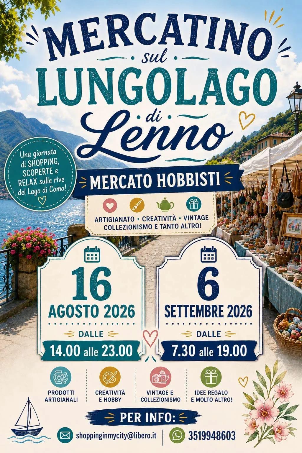 Mercatino sul Lungolago di Lenno 2026