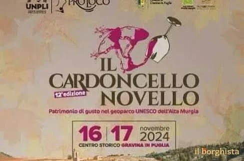 Locandina 12ª Edizione Il Cardoncello Novello 2024 a Gravina in Puglia (Bari)