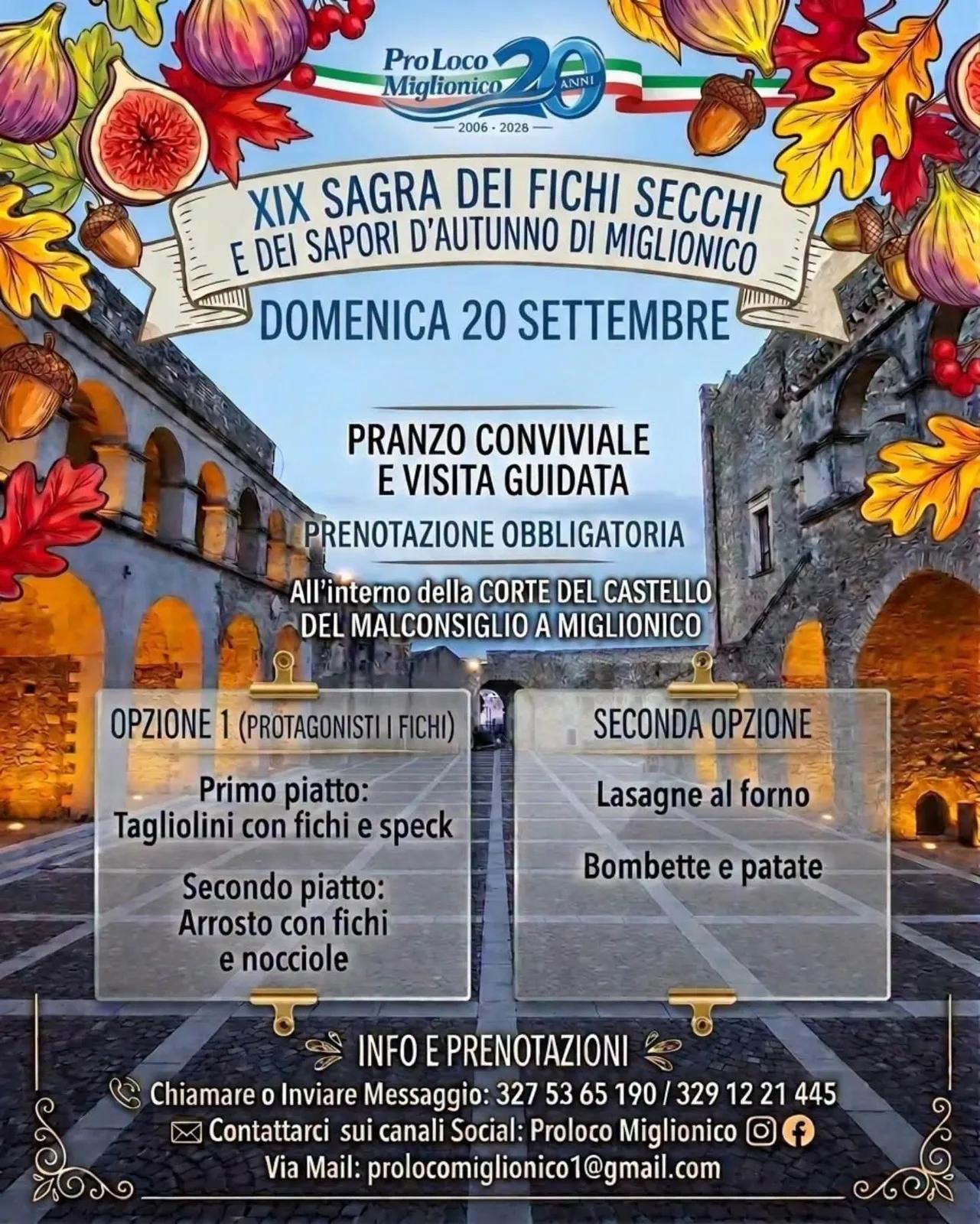 XIX Sagra dei Fichi Secchi e dei Sapori d'Autunno 2026