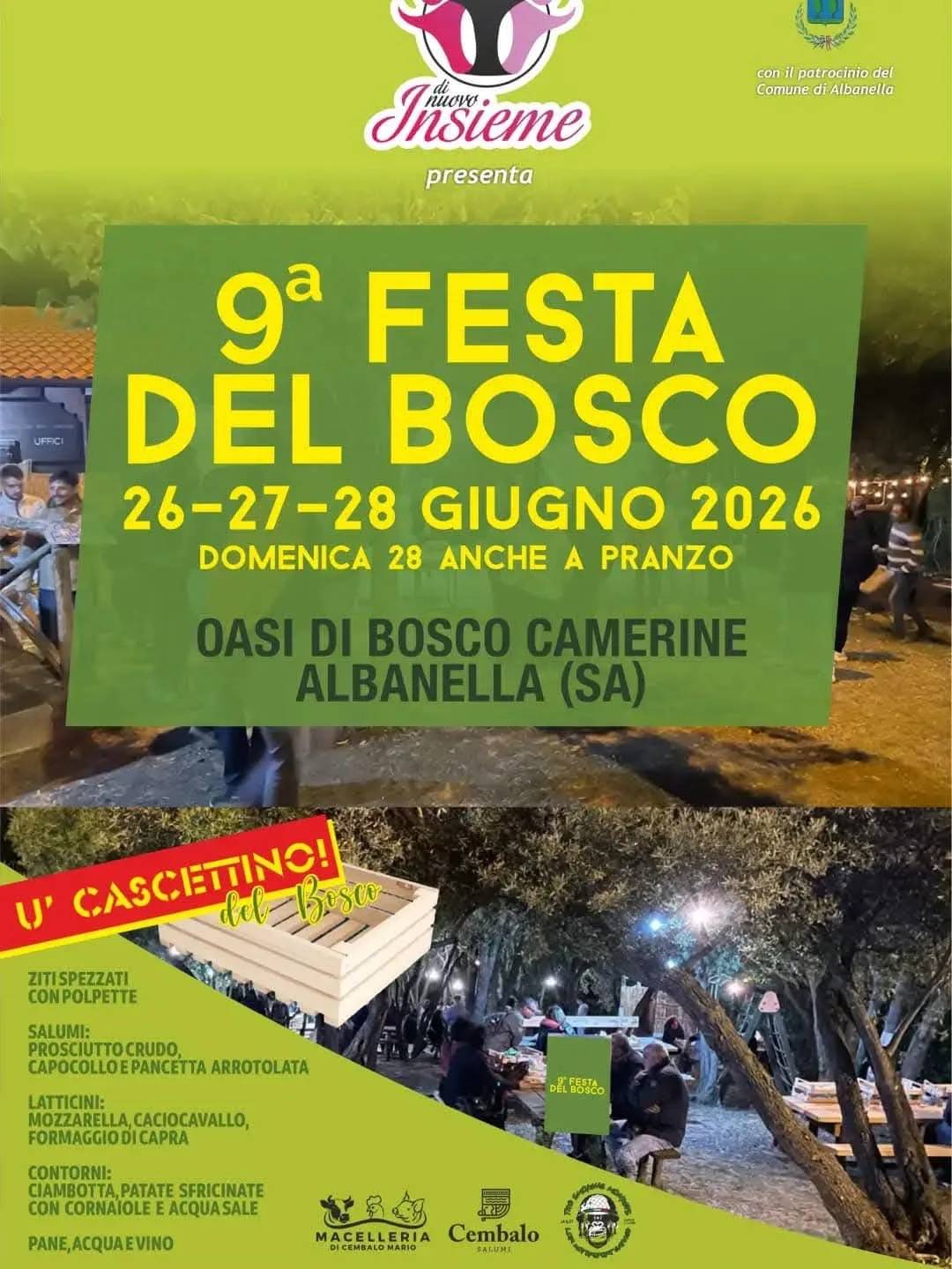 Locandina 9ª Festa del Bosco 2026 a Albanella (Salerno)