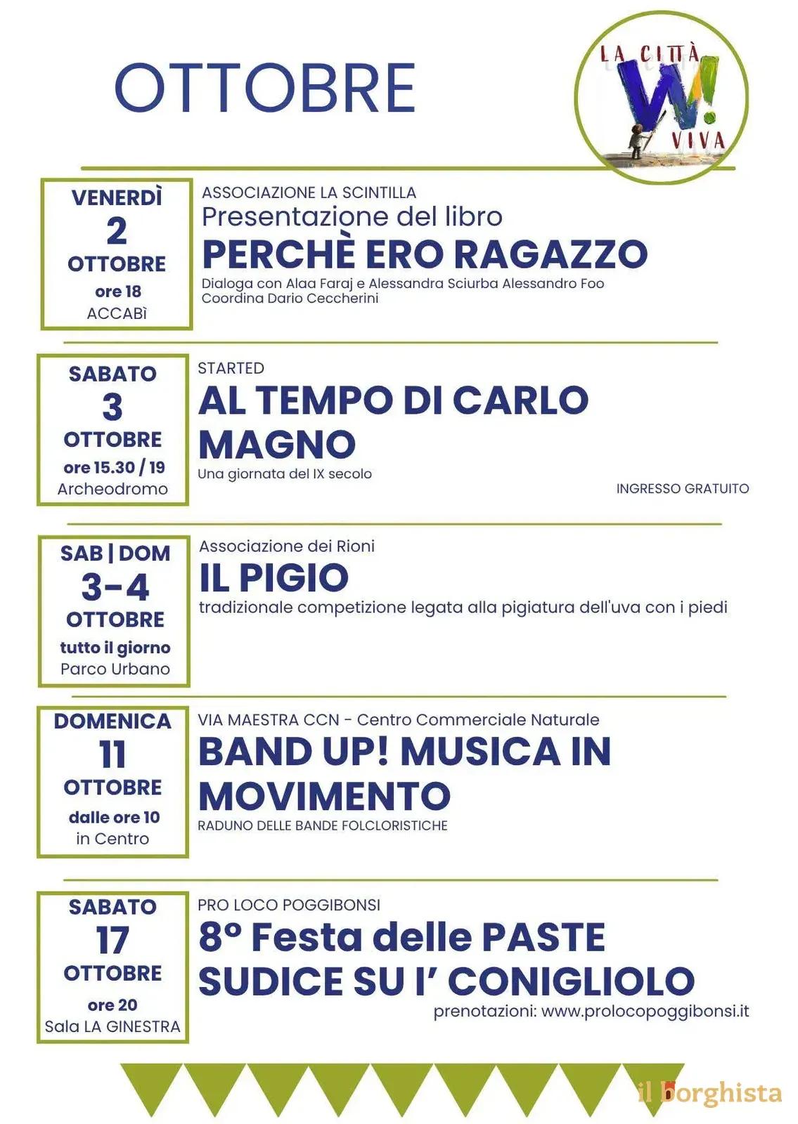 Locandina 8° Festa delle Paste Sudice e La Città Viva 2026 a Poggibonsi (Siena)