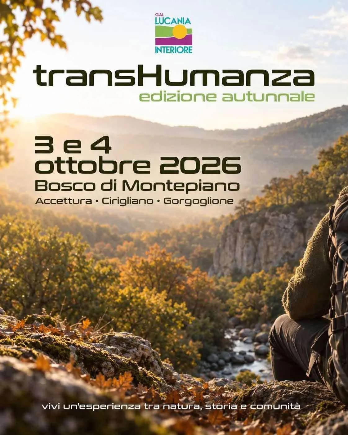 Locandina transHumanza edizione autunnale 2026 a Accettura (Matera)