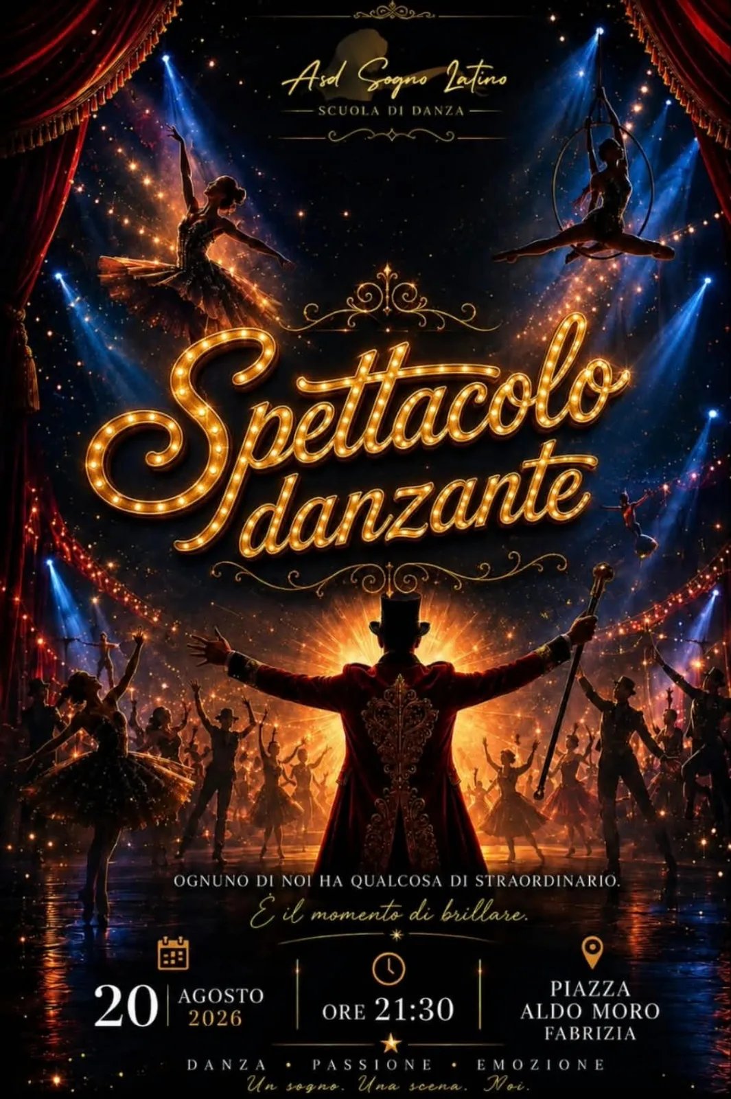 Locandina Spettacolo danzante 2026 a Fabrizia (Vibo Valentia)