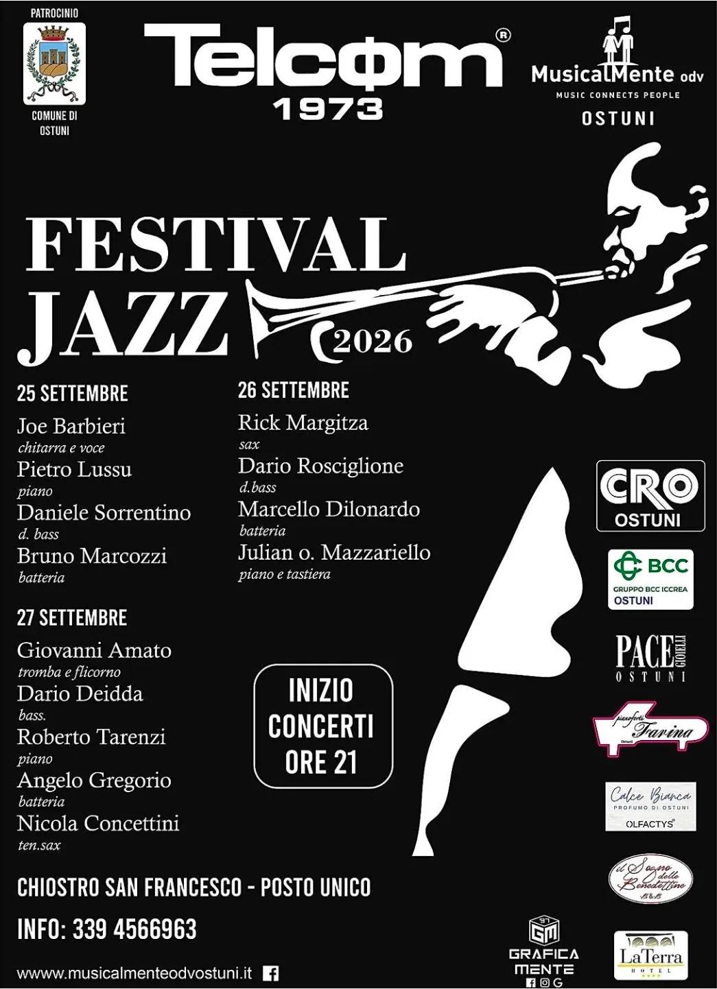 Festival Jazz 2026 di Ostuni