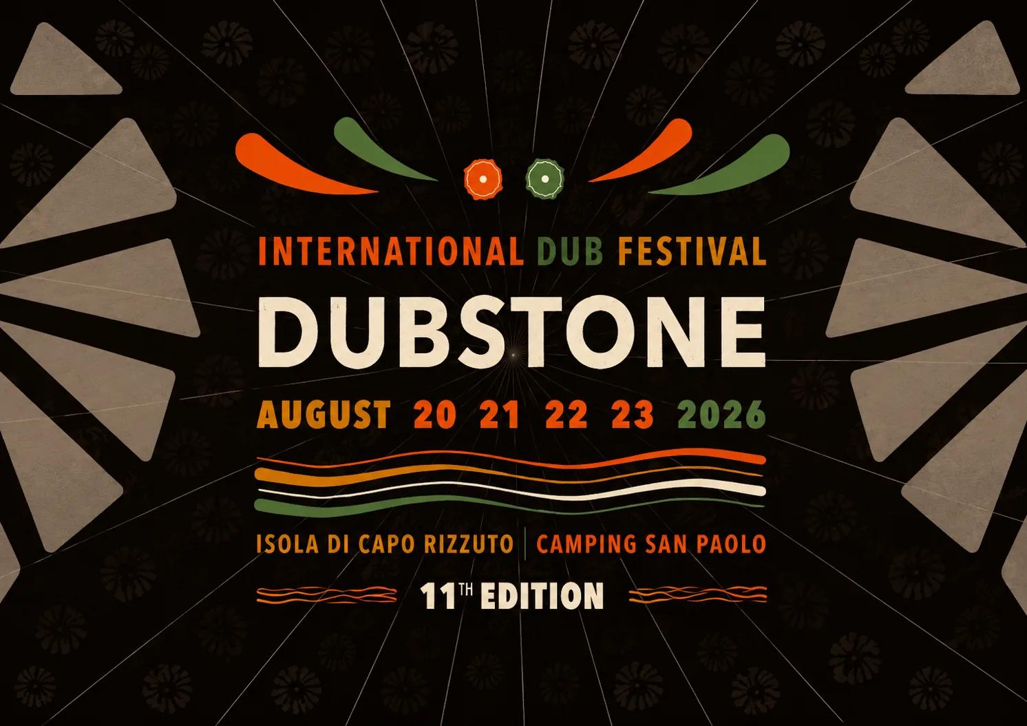 Locandina 11ª International Dub Festival Dubstone 2026 a Isola di Capo Rizzuto (Crotone)