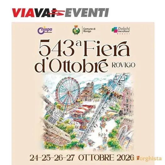 543ª Fiera d'Ottobre 2026