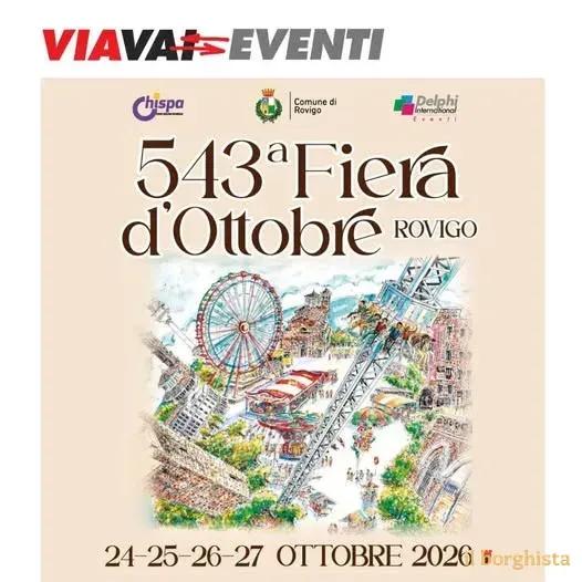 Locandina 543ª Fiera d'Ottobre 2026 a Rovigo (Rovigo)