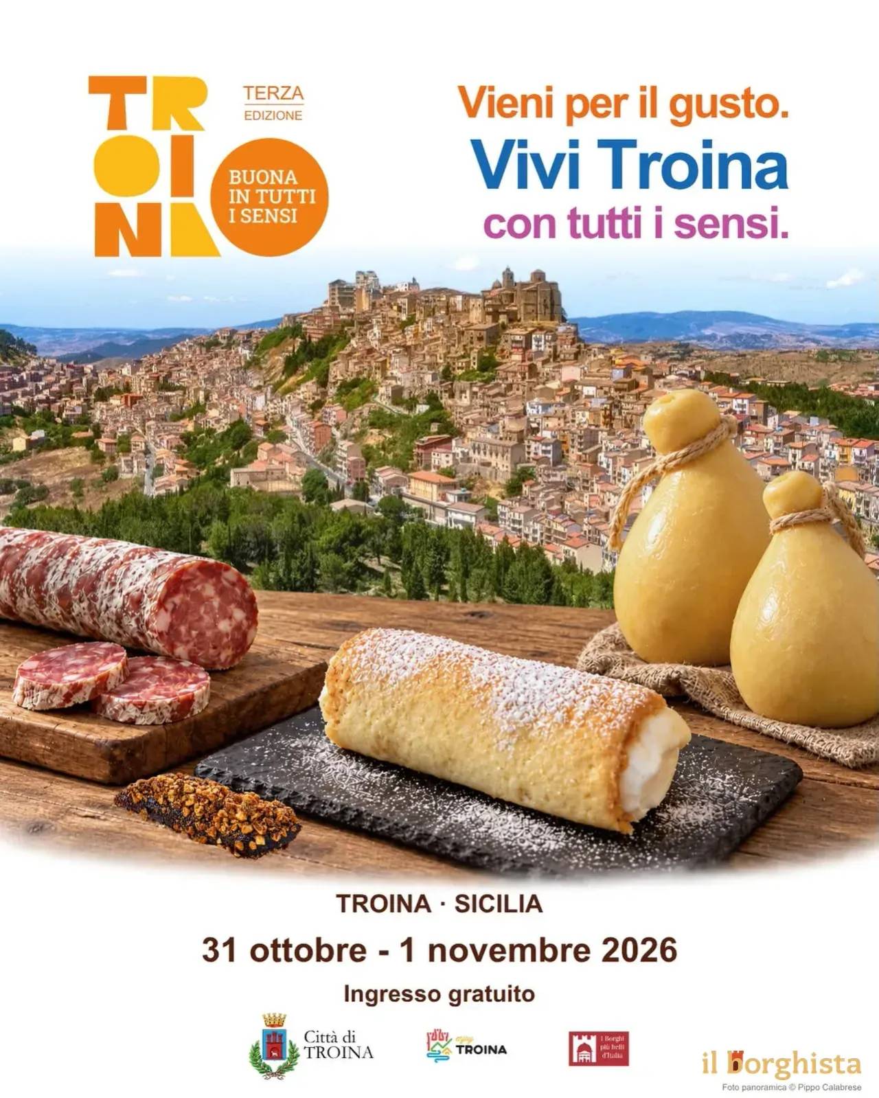 Locandina Buona in tutti i sensi — 3ª edizione 2026 a Troina (Enna)