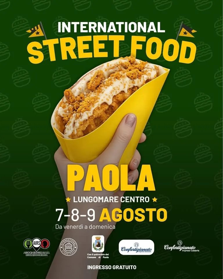 Locandina International Street Food Paola 2026 a Paola (Cosenza)