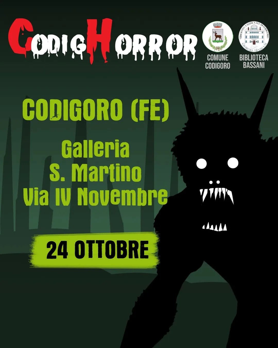 Locandina CodigHorror 2026 a Codigoro (Ferrara)