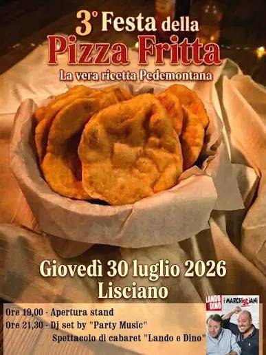 Locandina 3° Festa della Pizza Fritta 2026 a Lisciano Niccone (Perugia)