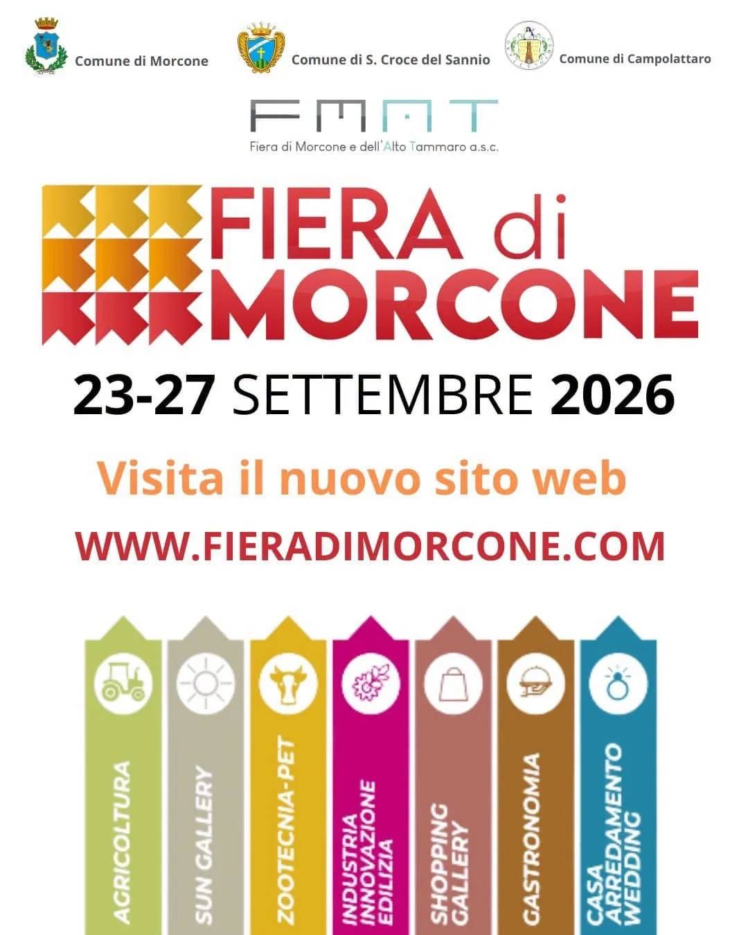 Locandina Fiera di Morcone 2026 a Morcone (Benevento)