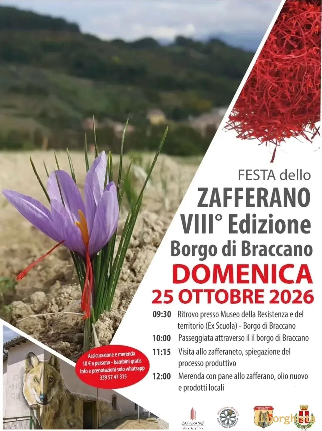 Locandina Festa dello Zafferano — VIII° Edizione 2026 a Vitorchiano (VT)