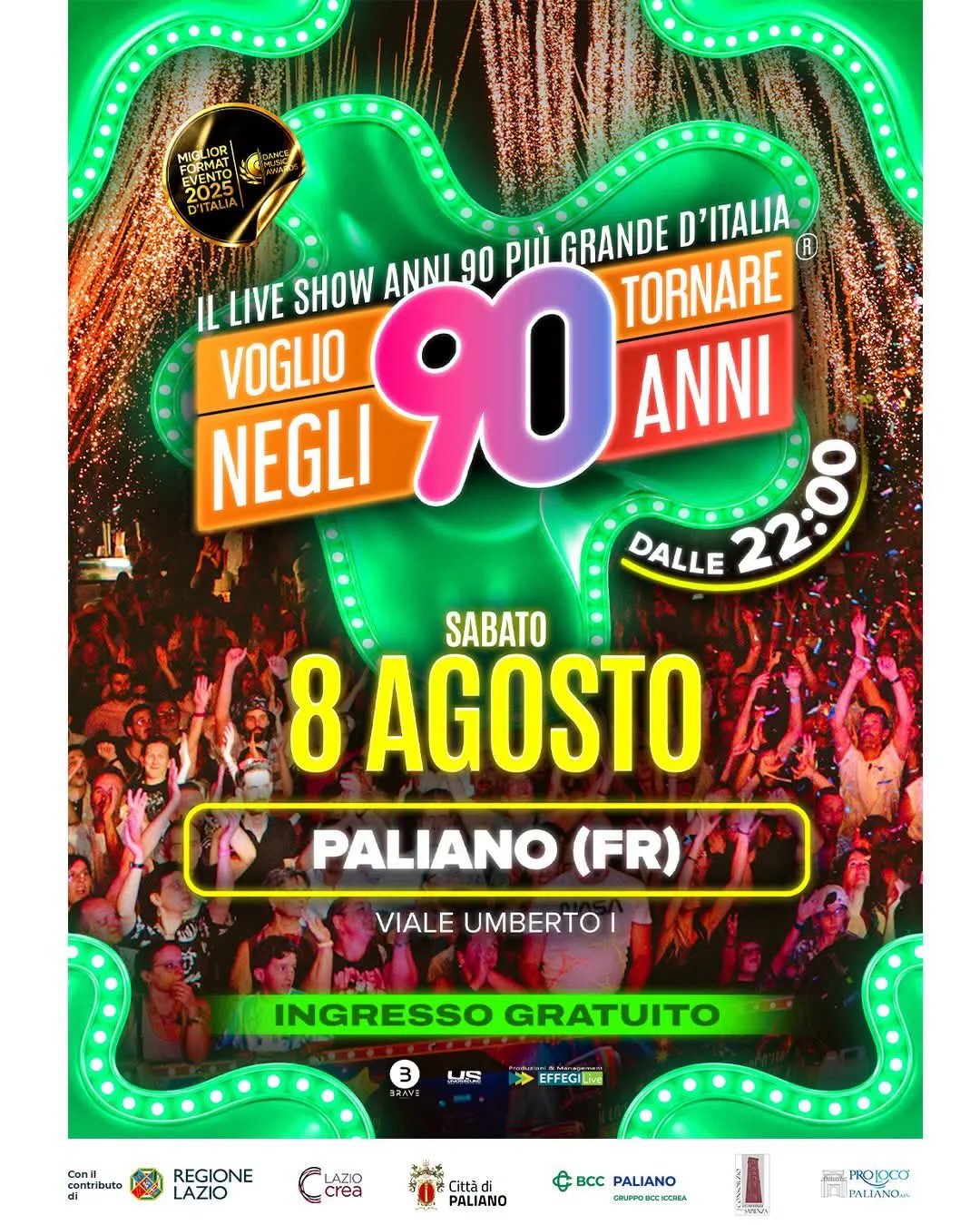Locandina Miglior Format Dance Event 2025 Italia a Paliano (Frosinone)