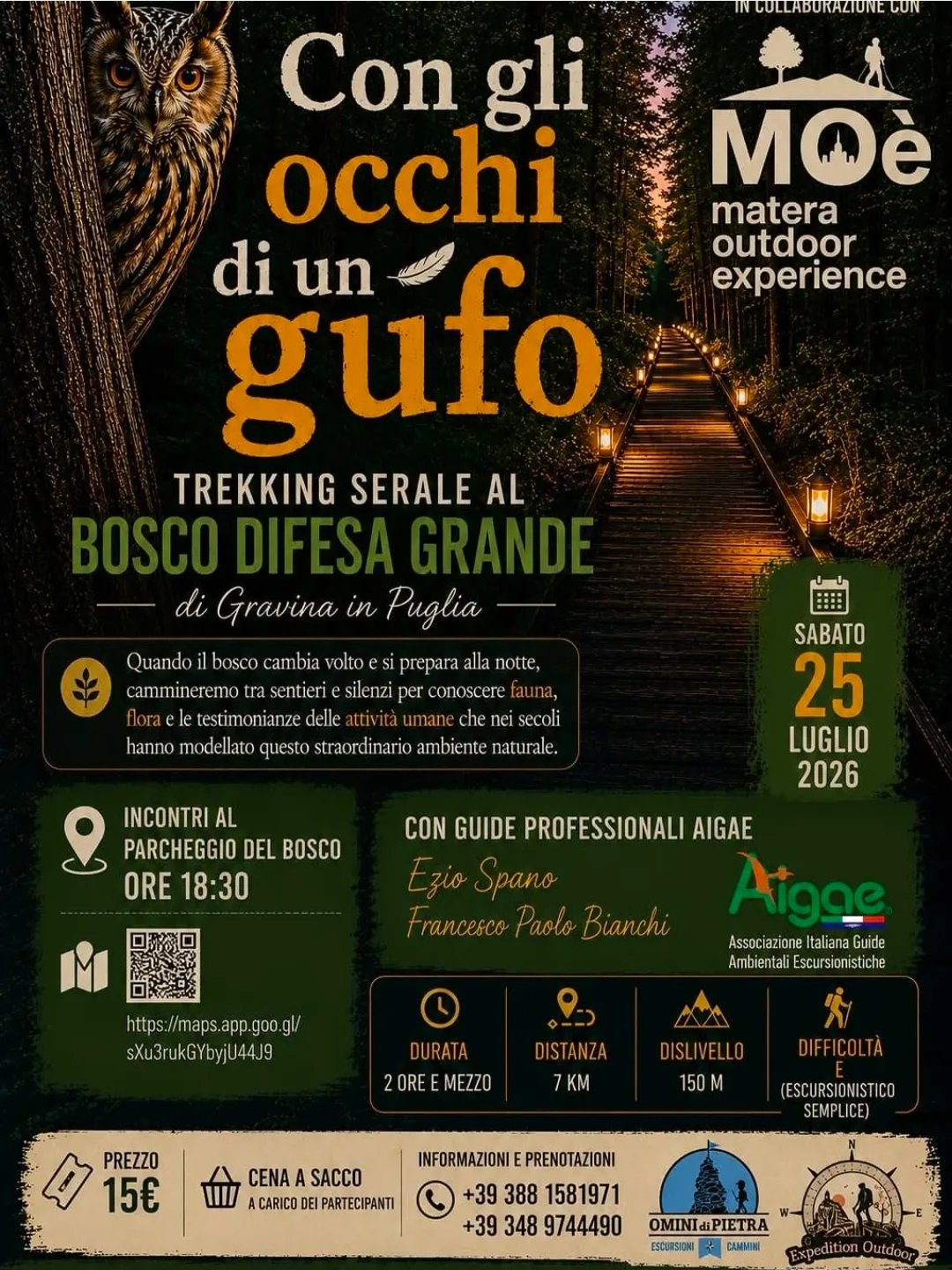 Locandina Con gli occhi di un gufo 2026 a Gravina in Puglia (Bari)