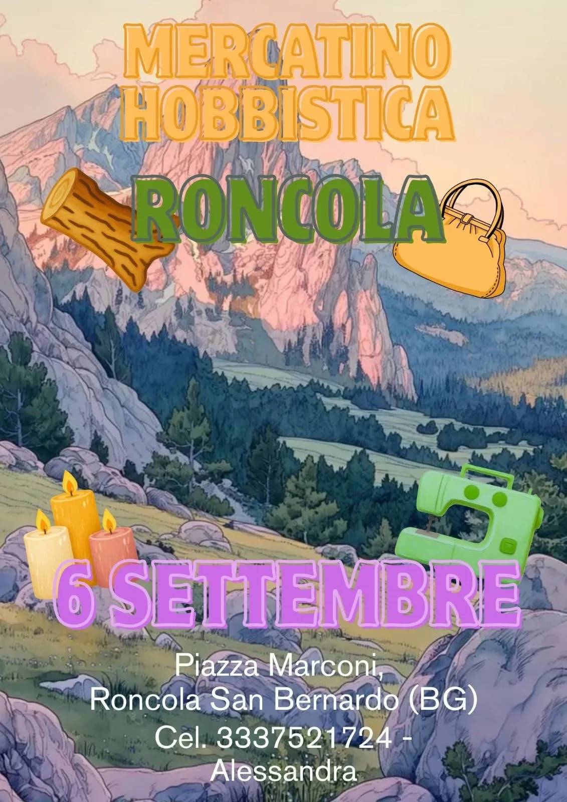 Locandina Mercatino Hobbistica Roncola 2026 a Roncola (Bergamo)
