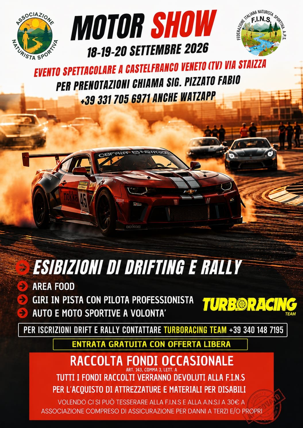 Locandina Motorshow a Castelfranco Veneto (Treviso)