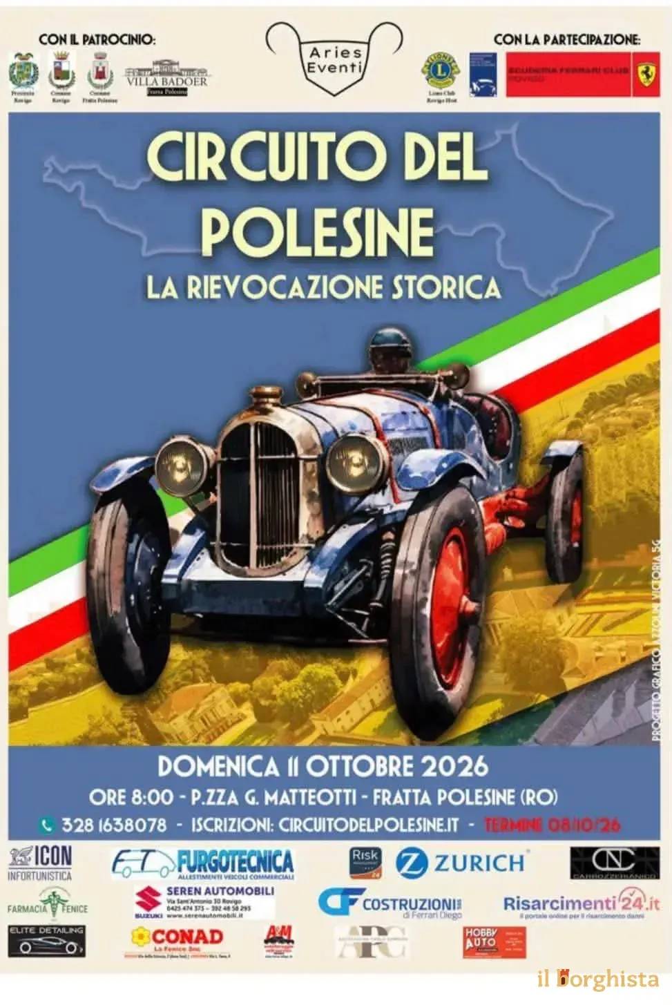Locandina Circuito del Polesine 2026 - La Rievocazione Storica a Fratta Polesine (Rovigo)