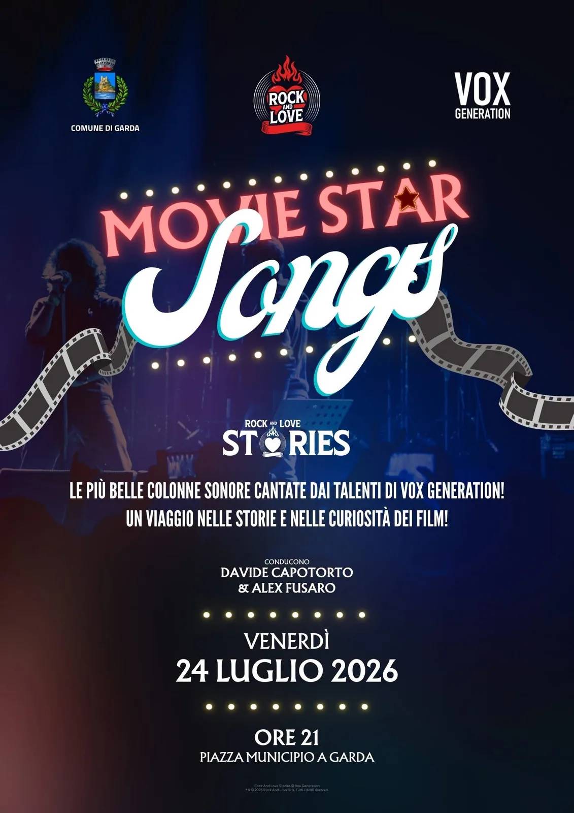 Locandina Movie Star Songs 2026 a Garda (Verona)