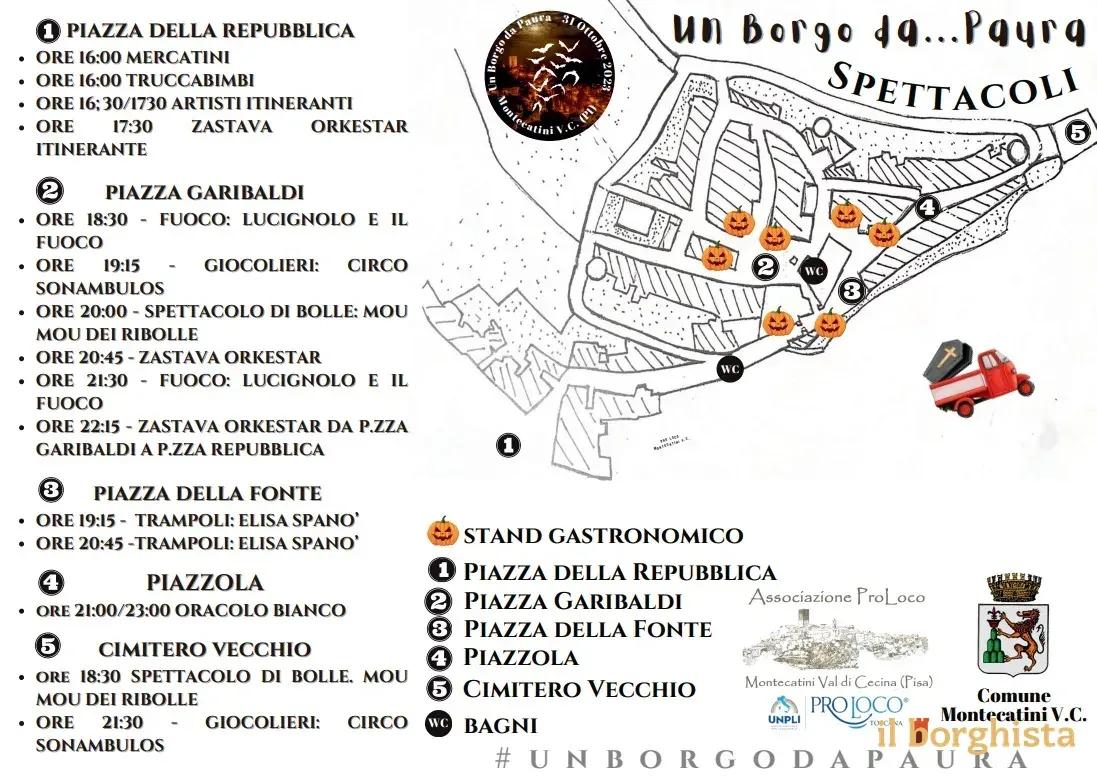 Locandina Un Borgo da... Paura 2026 a Montecatini Val di Cecina (Pisa)
