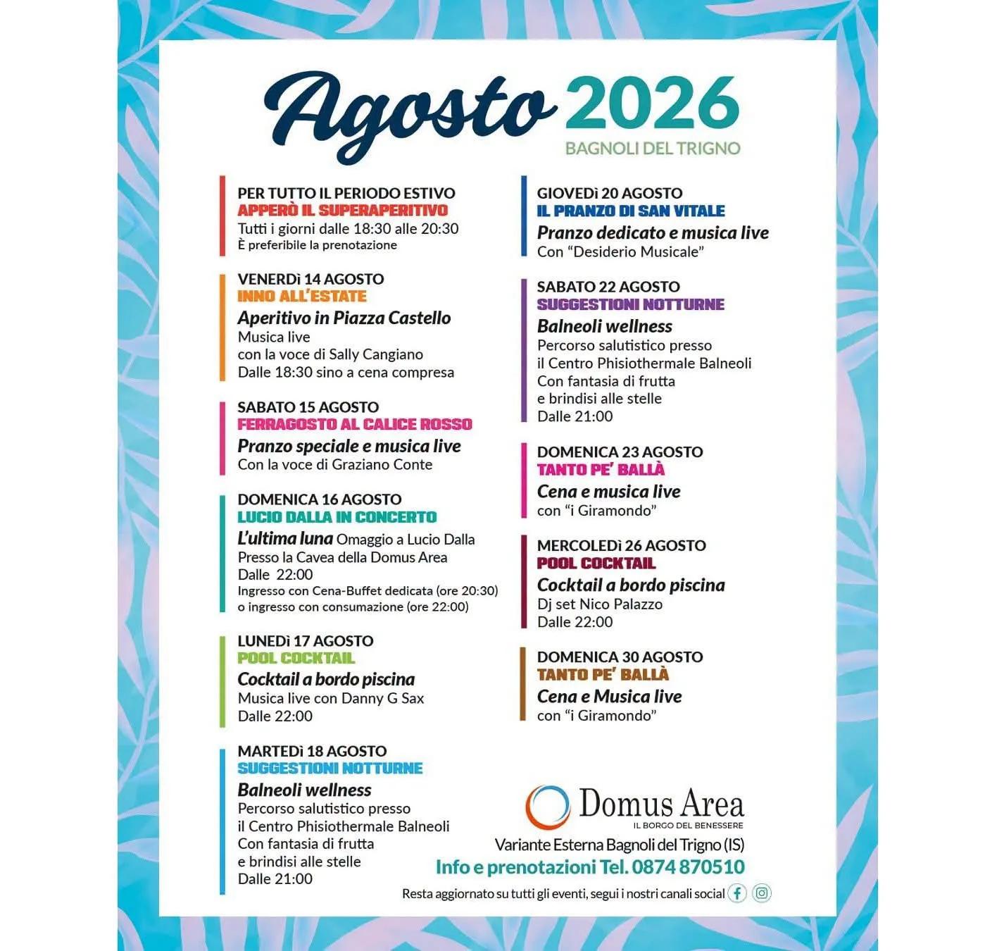 Suggestioni Notturne — Balneoli wellness 2026