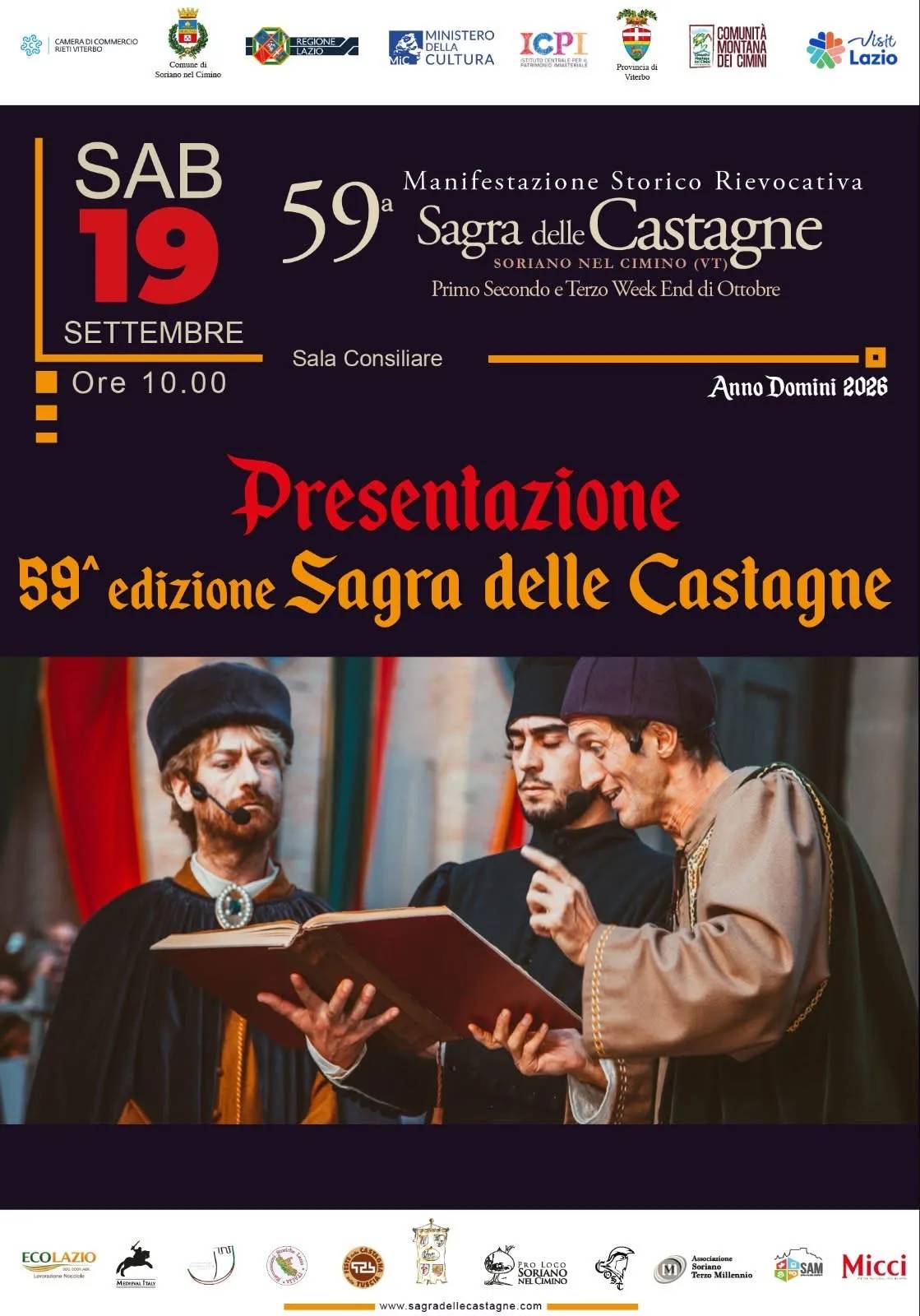 Presentazione 59ª Sagra delle Castagne 2026