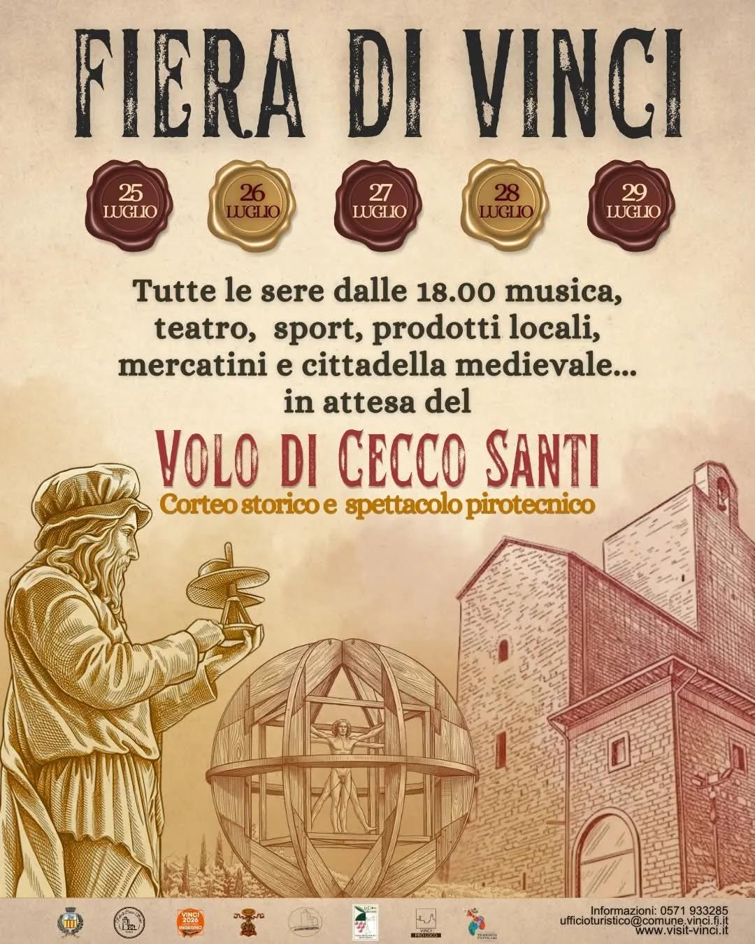 Locandina Fiera di Vinci 2026 a Vinci (Firenze)