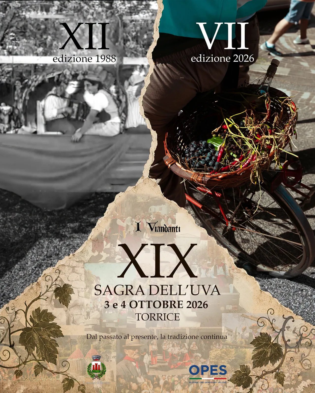 Locandina 19ª Sagra dell'Uva 2026 a Torrice (Frosinone)
