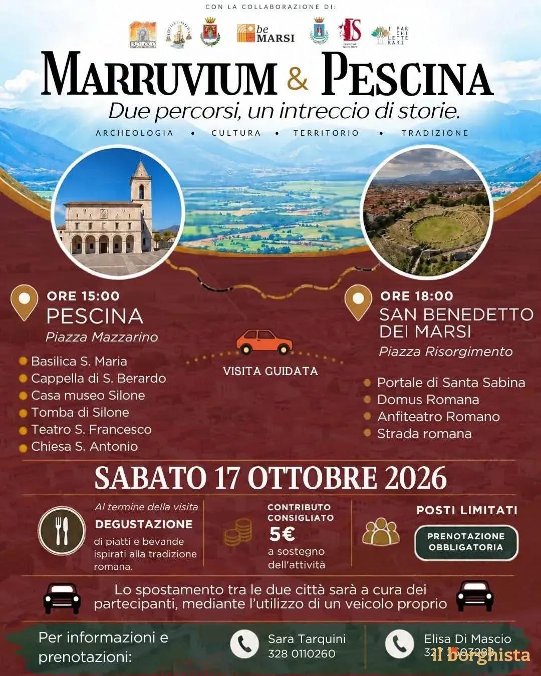 Locandina Marruvium & Pescina 2026 a Pescina (L'Aquila)