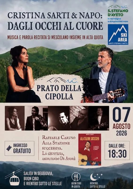 Locandina Cristina Sarti & Napo: Dagli Occhi al Cuore 2026 a Santo Stefano d'Aveto (Genova)