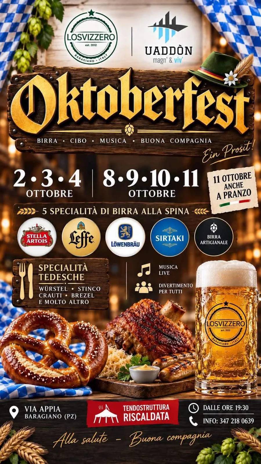 Locandina Oktoberfest Baragiano 2026 a Baragiano (Potenza)