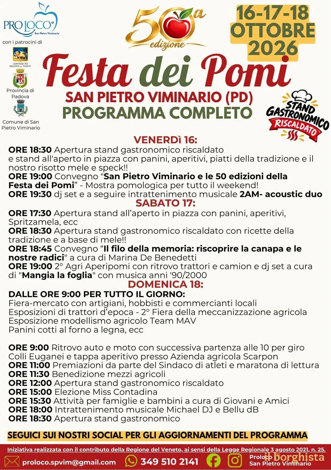 Locandina 2° Agri Aperipomi + dj set e Festa dei Pomi 2026 a San Pietro Viminario (Padova)
