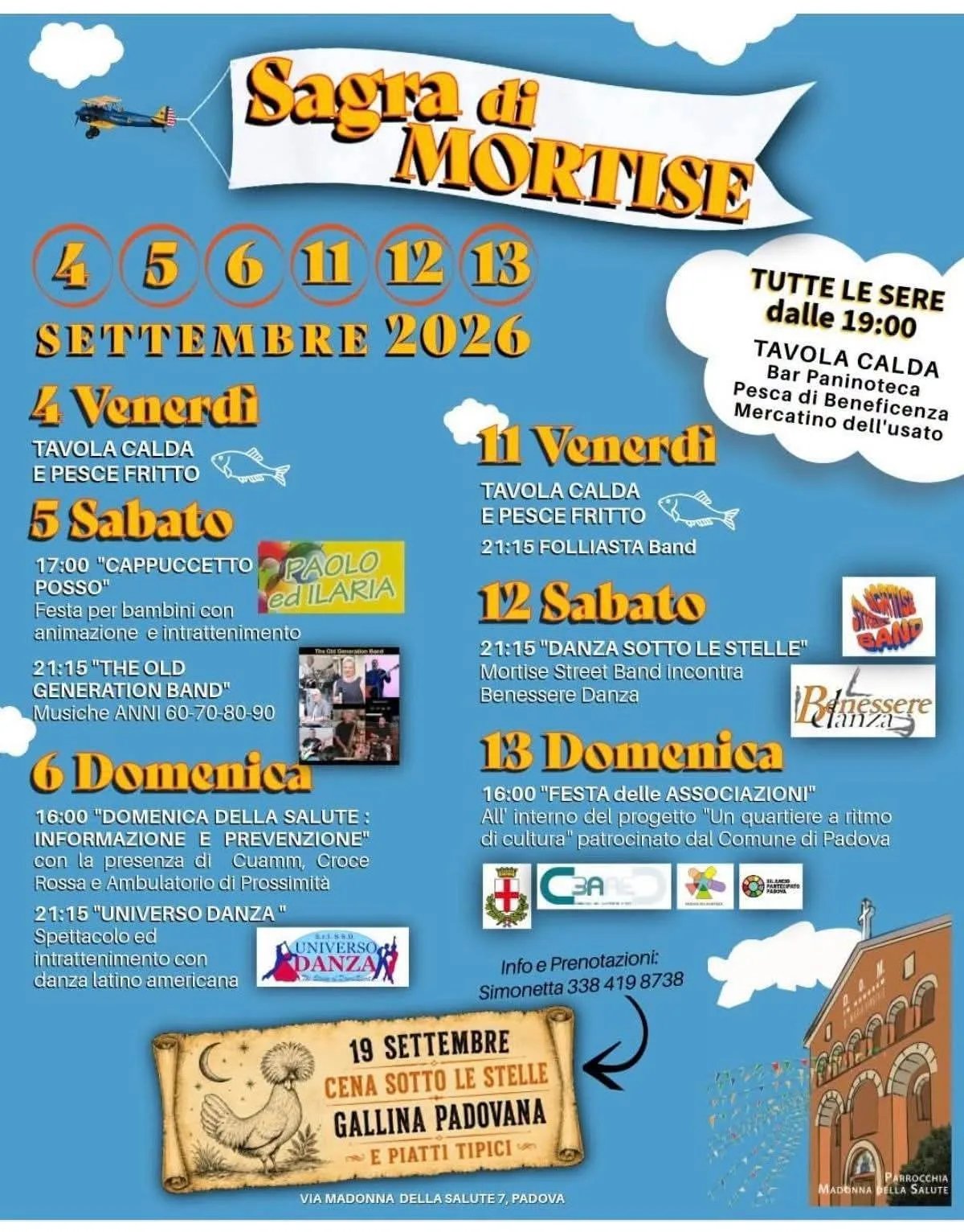 Locandina Sagra di Mortise 2026 a Padova (Padova)