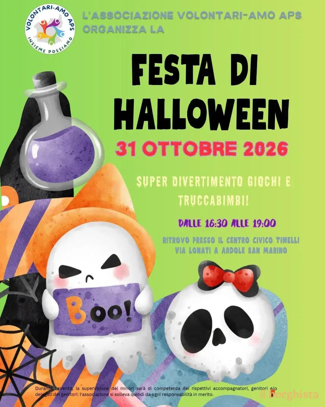 Locandina Festa di Halloween 2026 a Arcole (Verona)