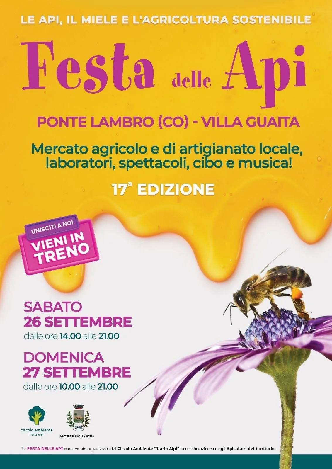 Locandina 17ª Festa delle Api 2026 a Ponte Lambro (Como)
