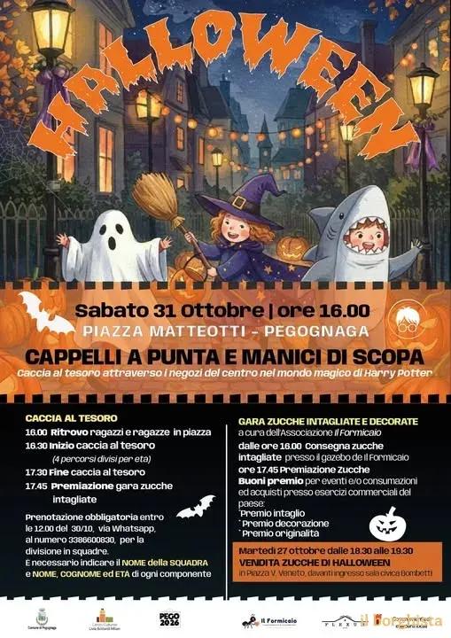 Locandina calendario eventi ottobre 2026 a Pegognaga (Mantova)