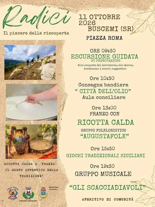 Locandina Radici 2026 a Buscemi