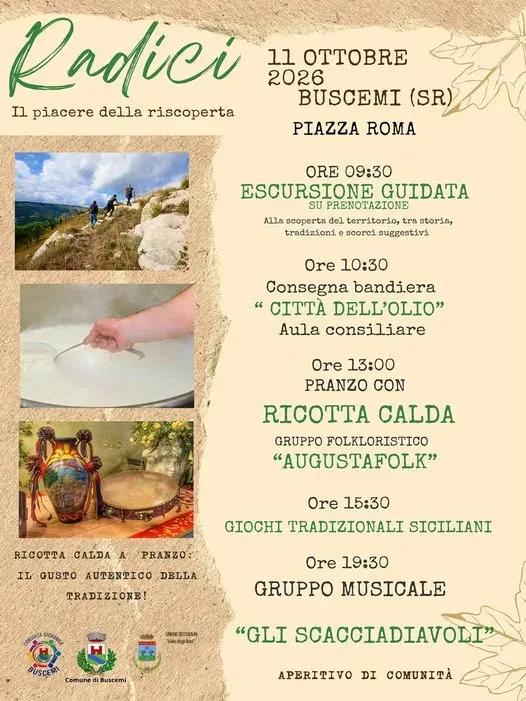 Locandina Radici 2026 a Buscemi (Siracusa)