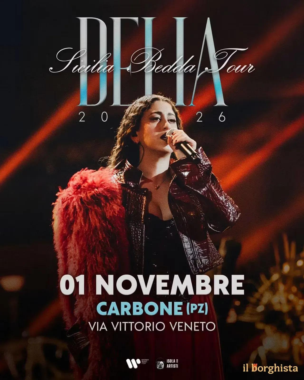 Locandina Sicilia Bedda Tour 2026 a Carbone (Potenza)