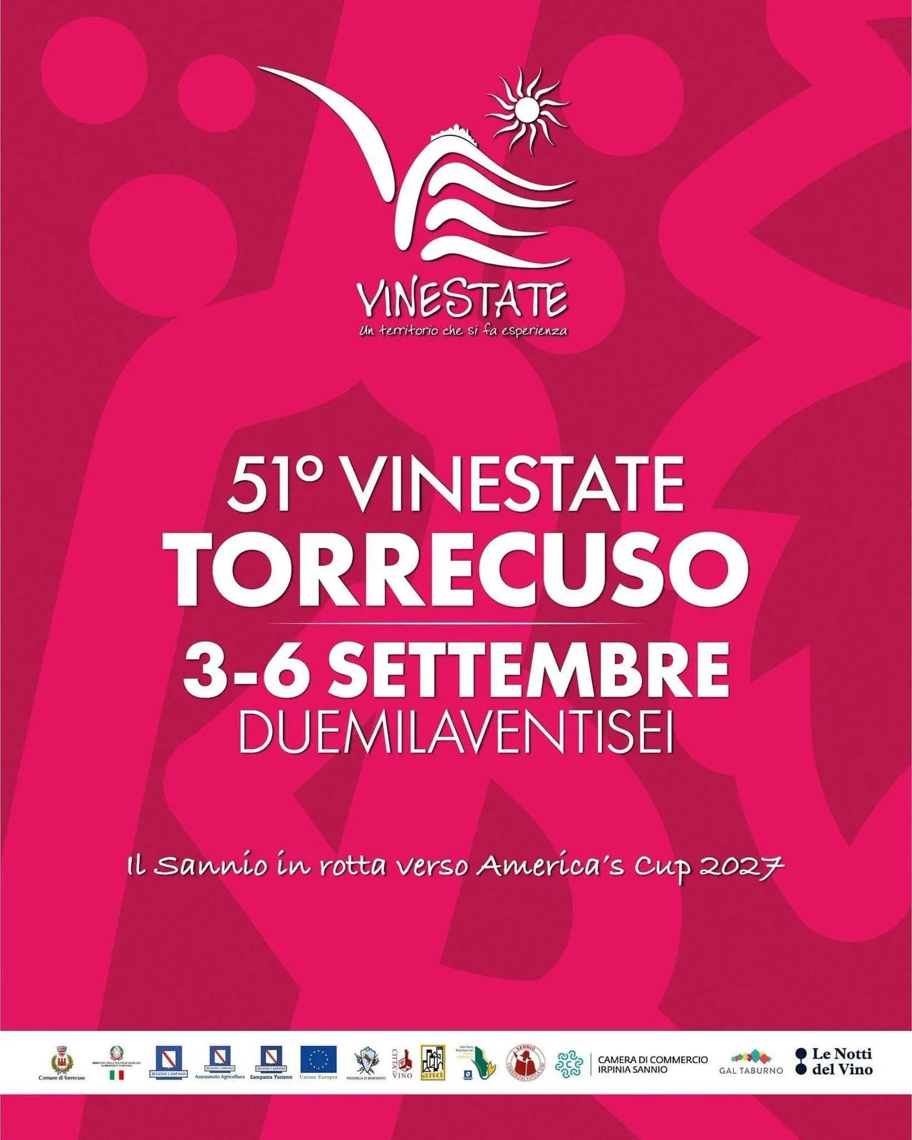 Locandina 51° Vinestate Torrecuso 2026 a Torrecuso (Benevento)